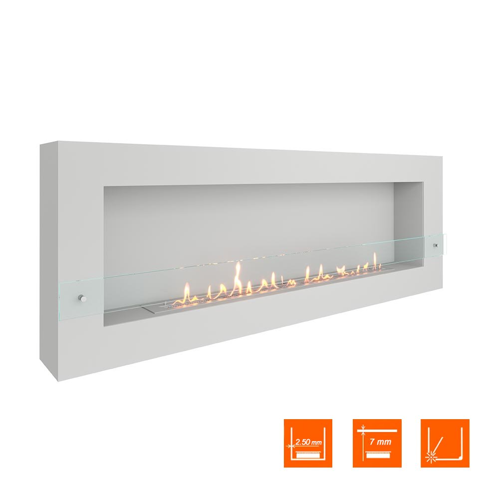 Биокамин SteelHeat WALL GRAND 1800 белый 