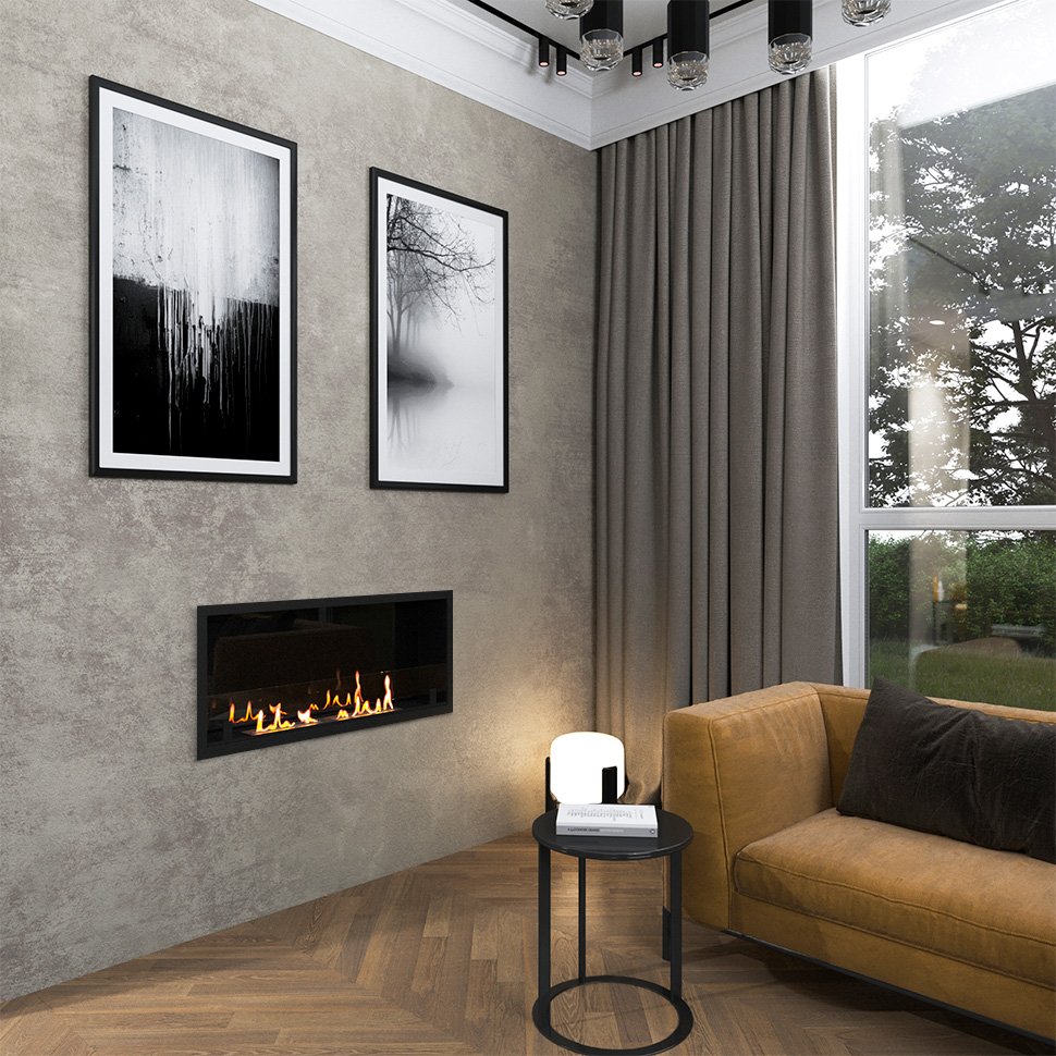 Биокамин встраиваемый SteelHeat LEADER 1000 LITE 