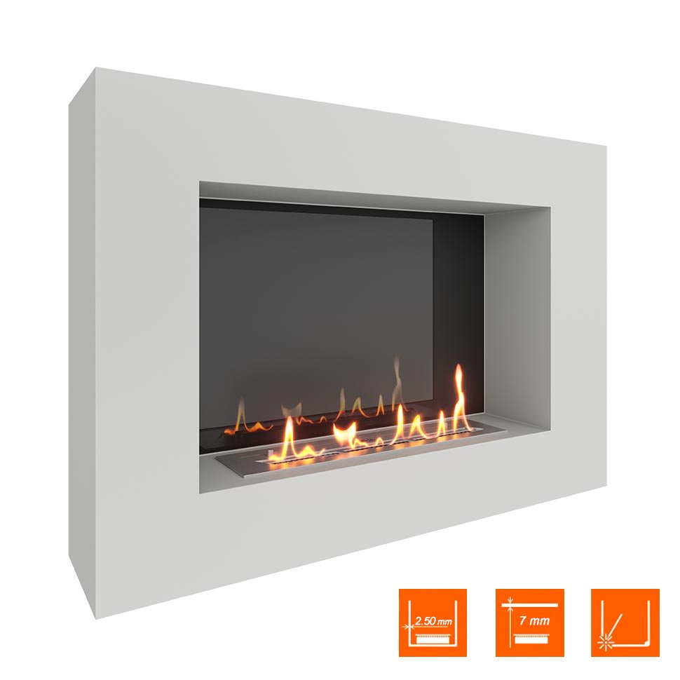 Биокамин SteelHeat WALL GRAND 900 белый