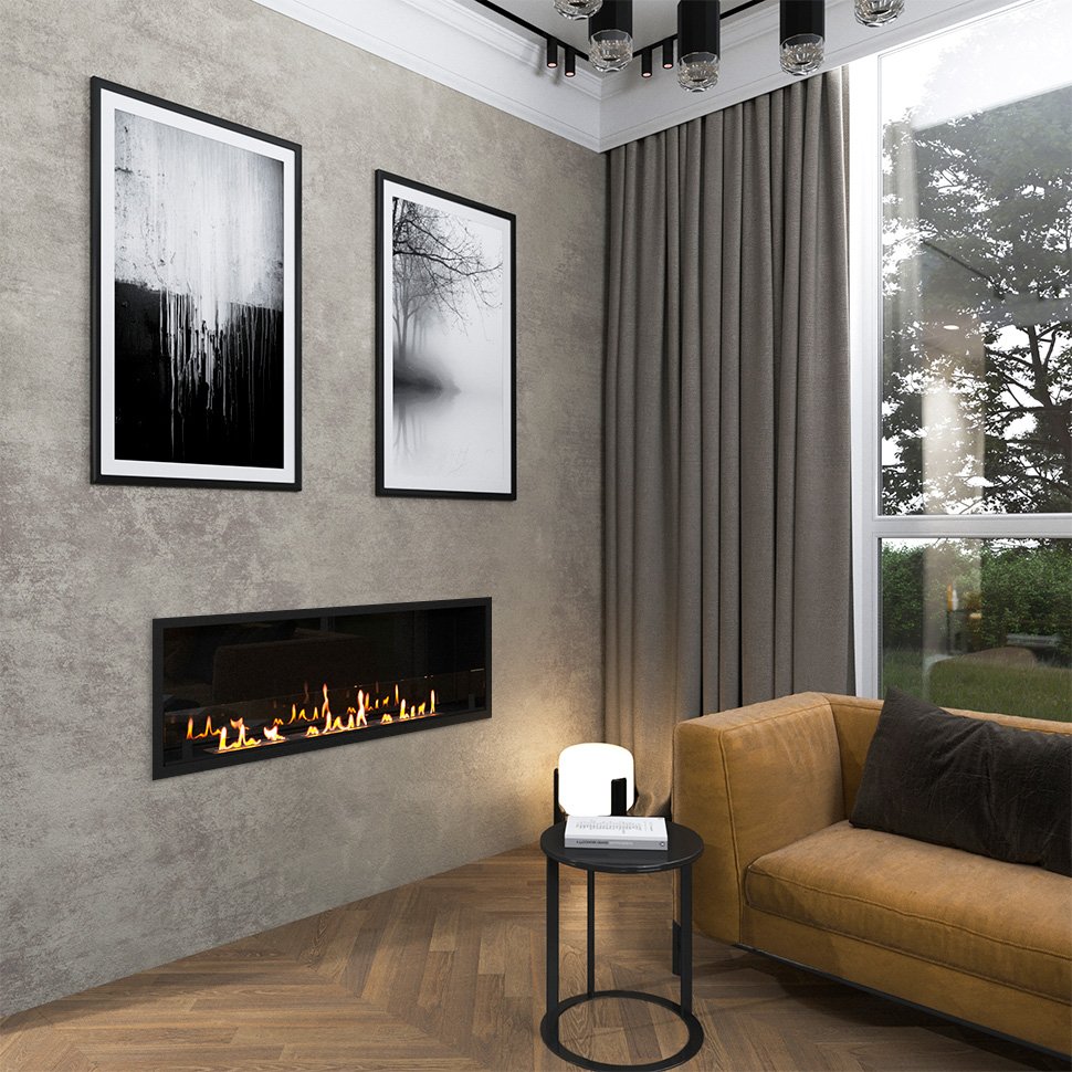 Биокамин встраиваемый SteelHeat LEADER 1300 LITE 