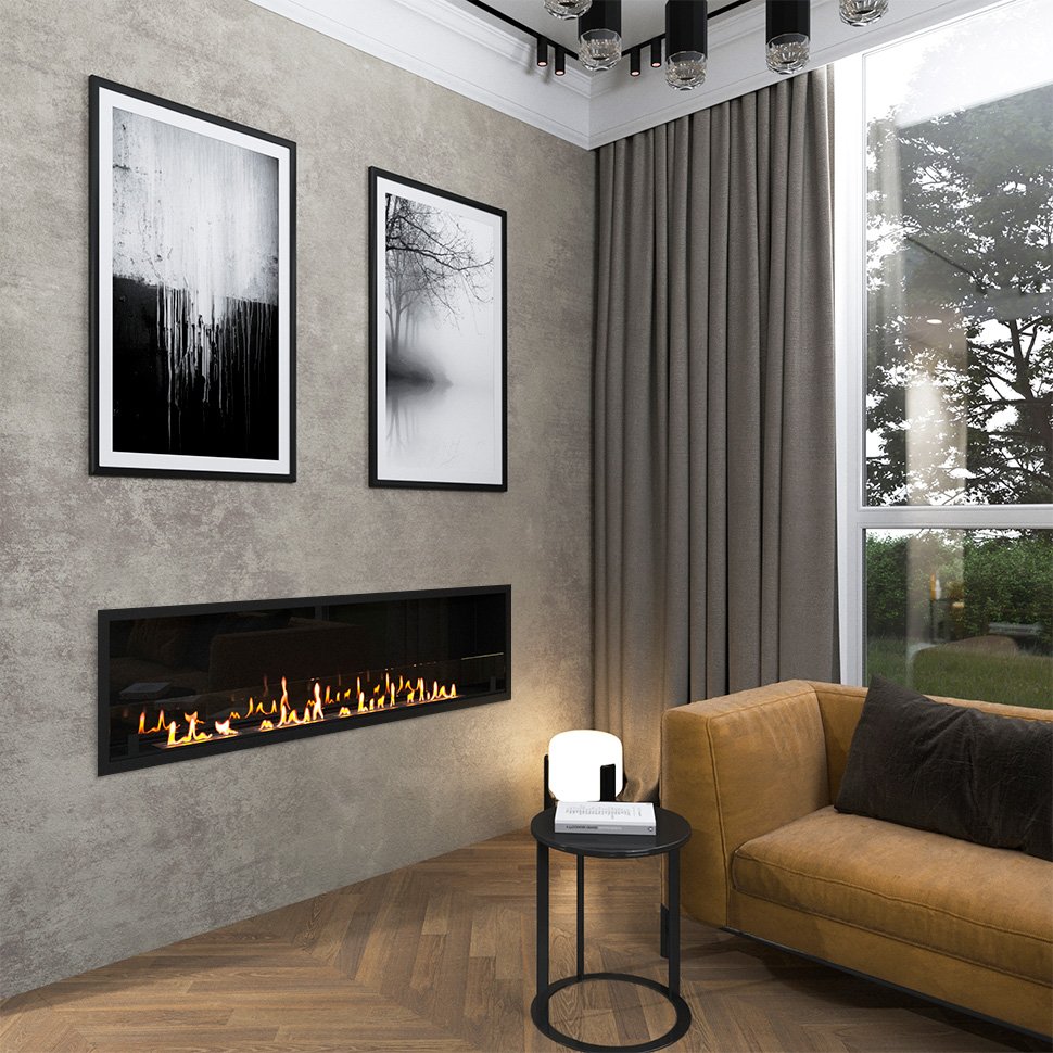 Биокамин встраиваемый SteelHeat LEADER 1600 LITE 