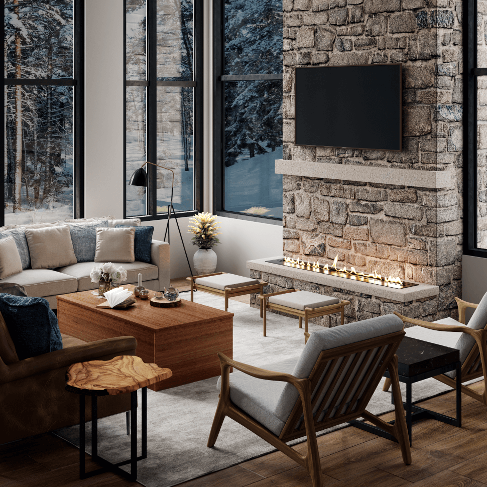 Автоматический биокамин SteelHeat AB 1200 