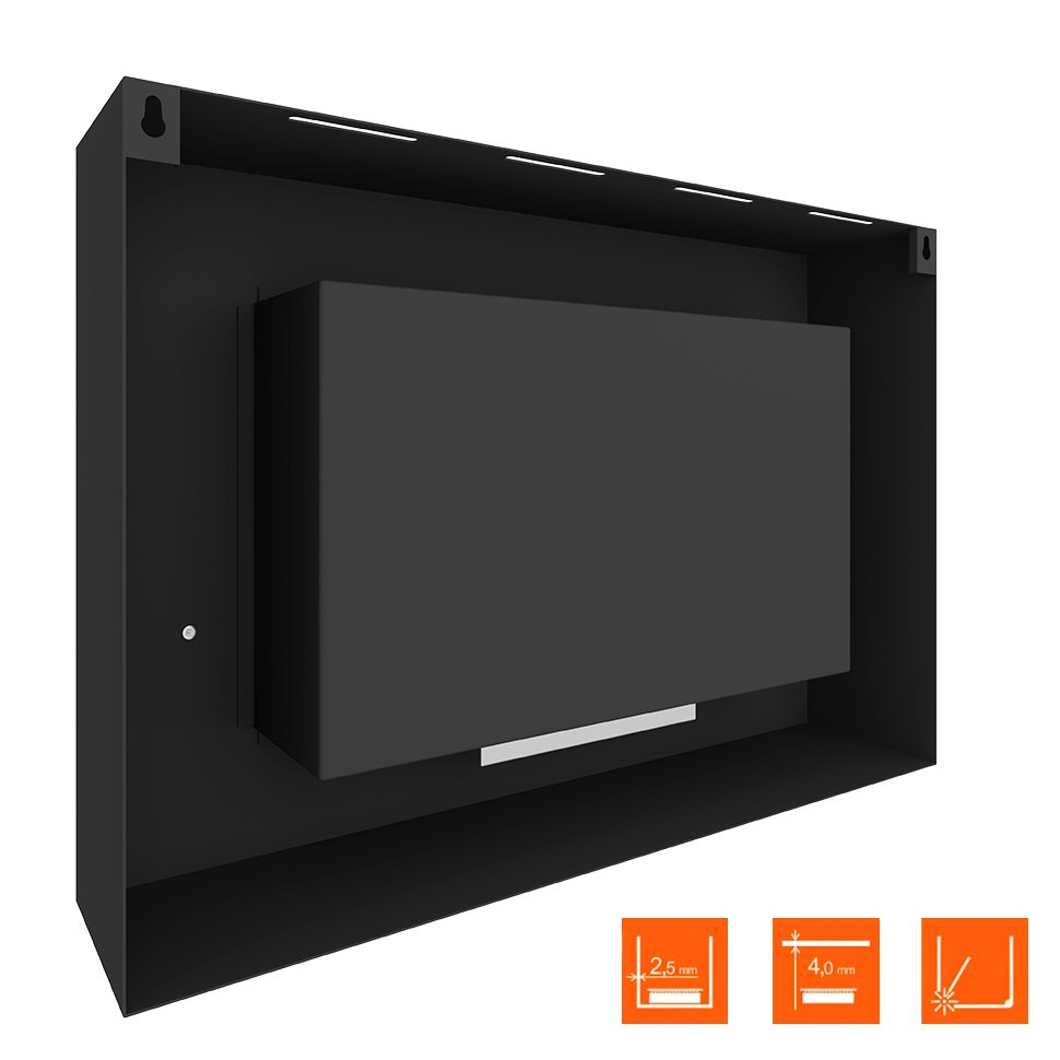 Биокамин SteelHeat WALL GRAND 900 LITE черный 