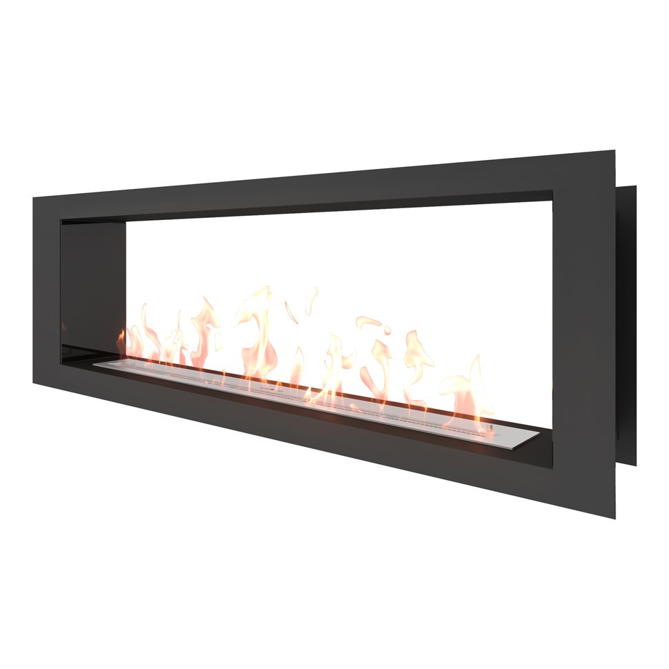 Биокамин сквозной SteelHeat LONG 1600 