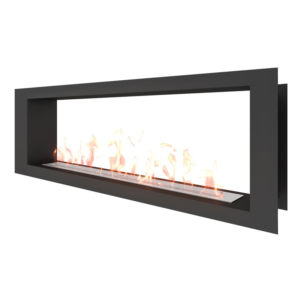 Биокамин сквозной SteelHeat LONG 1600 