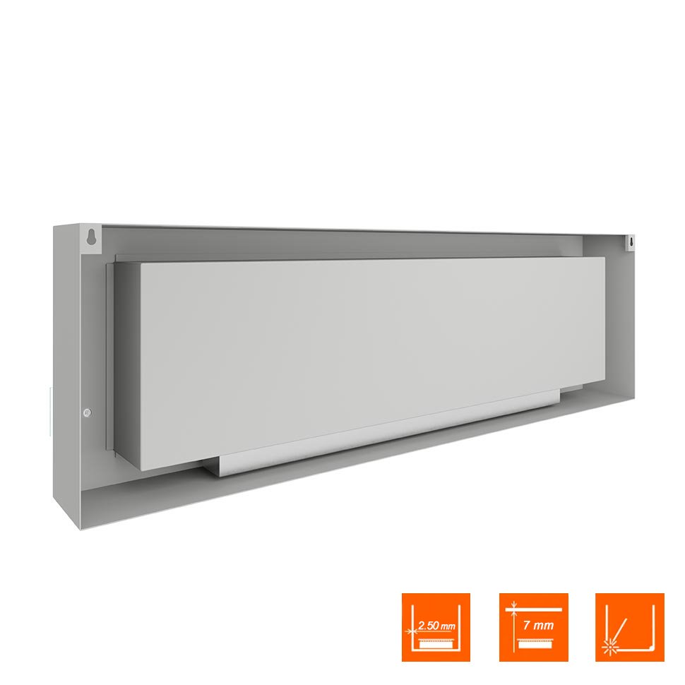 Биокамин SteelHeat WALL LONG 1800 белый