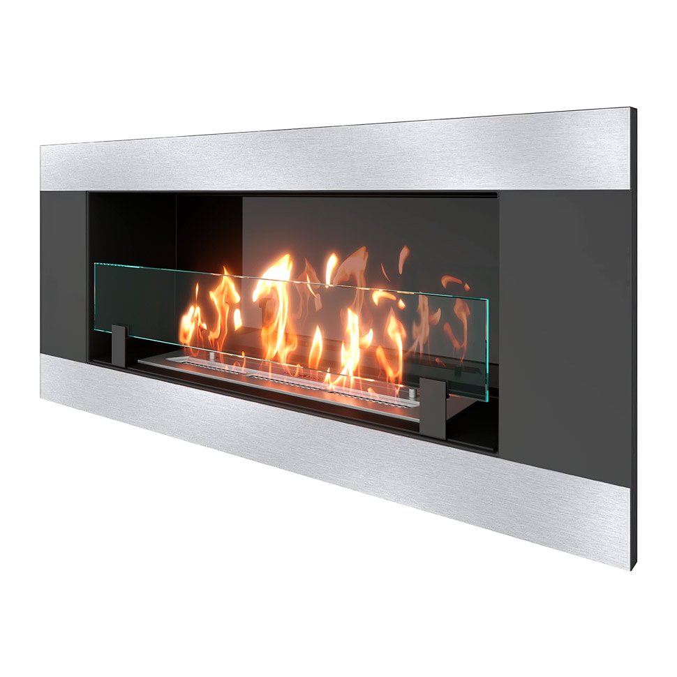 Биокамин встраиваемый SteelHeat LONG-H 900 Small 