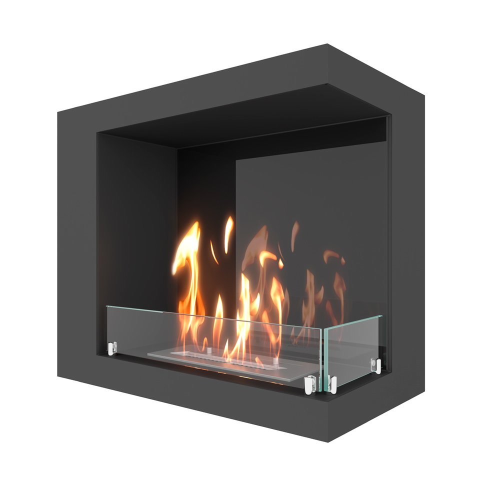 Биокамин угловой SteelHeat LONG 600 правый 