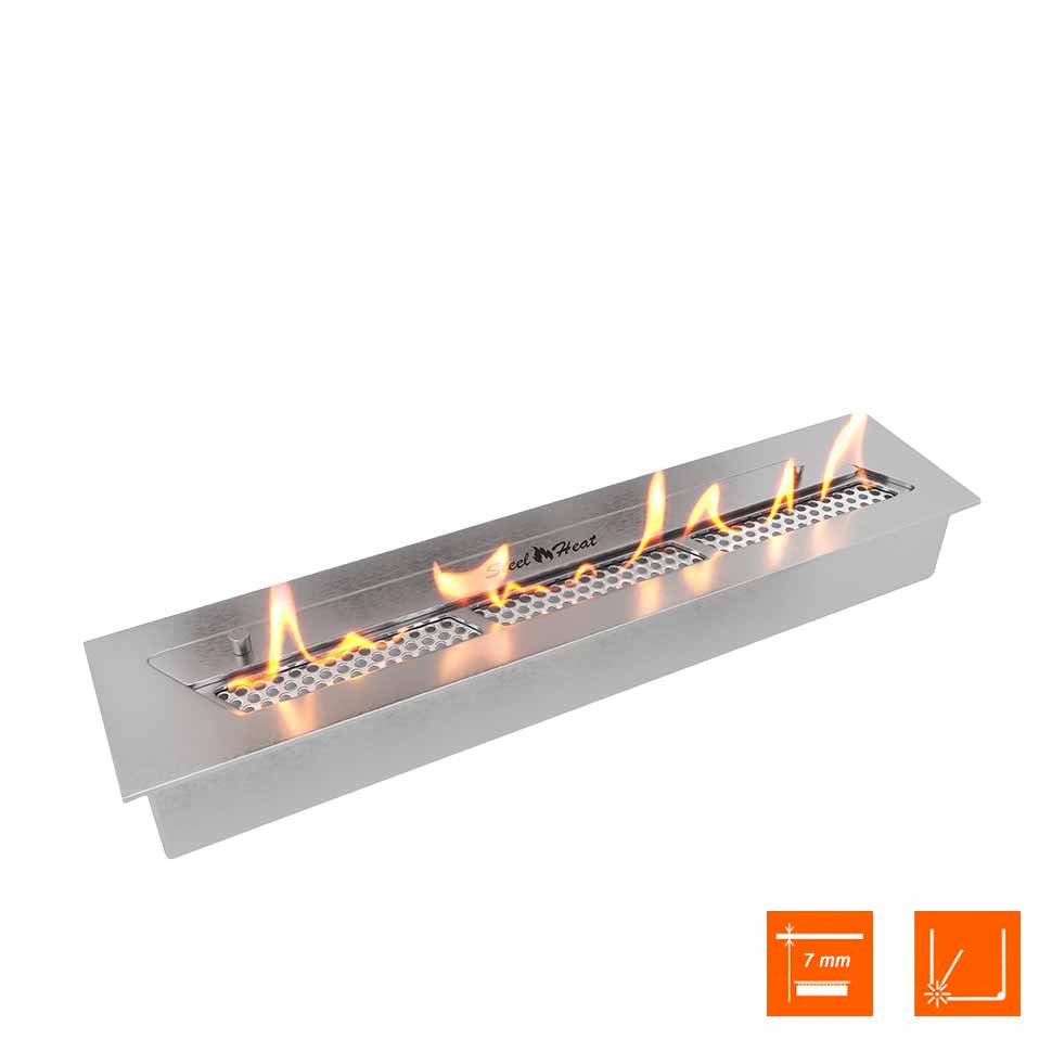 Биокамин SteelHeat WALL LONG 900 белый 