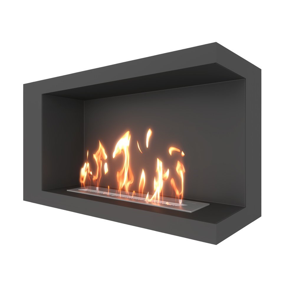 Биокамин угловой SteelHeat LONG 900 правый 