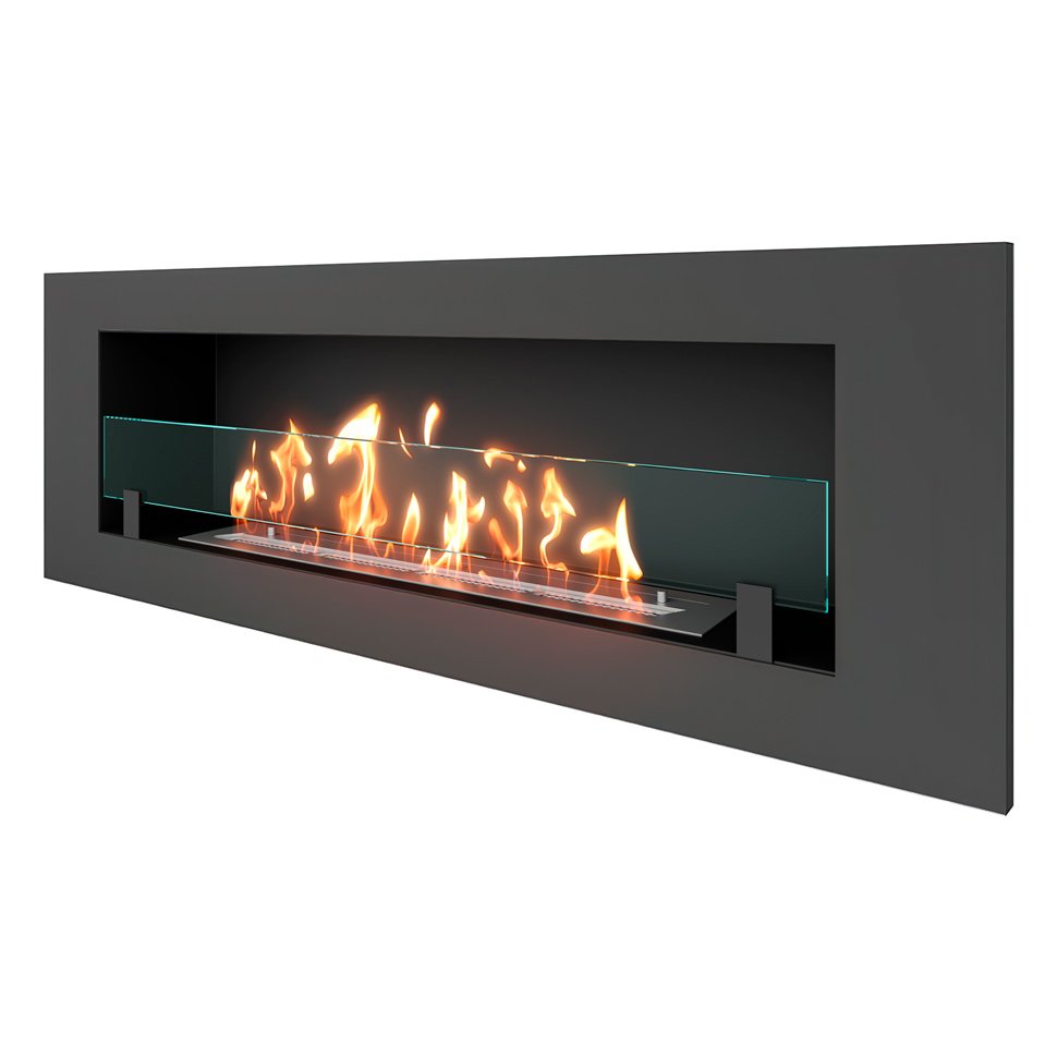 Биокамин встраиваемый SteelHeat LONG 1200 Small 