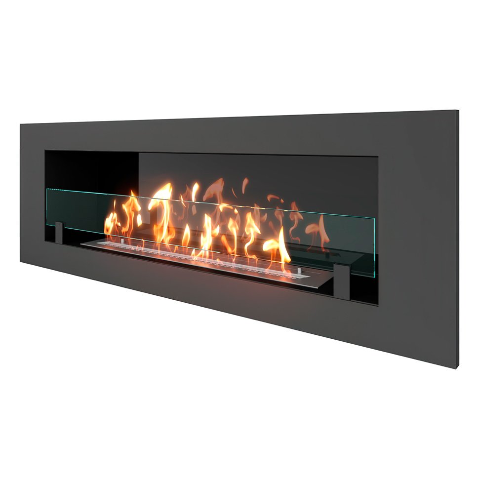 Биокамин встраиваемый SteelHeat LONG 1200 Small 