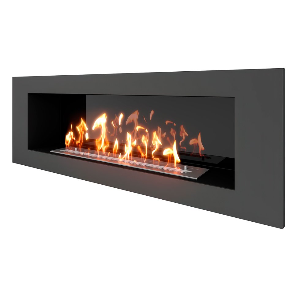 Биокамин встраиваемый SteelHeat LONG 1200 Small 