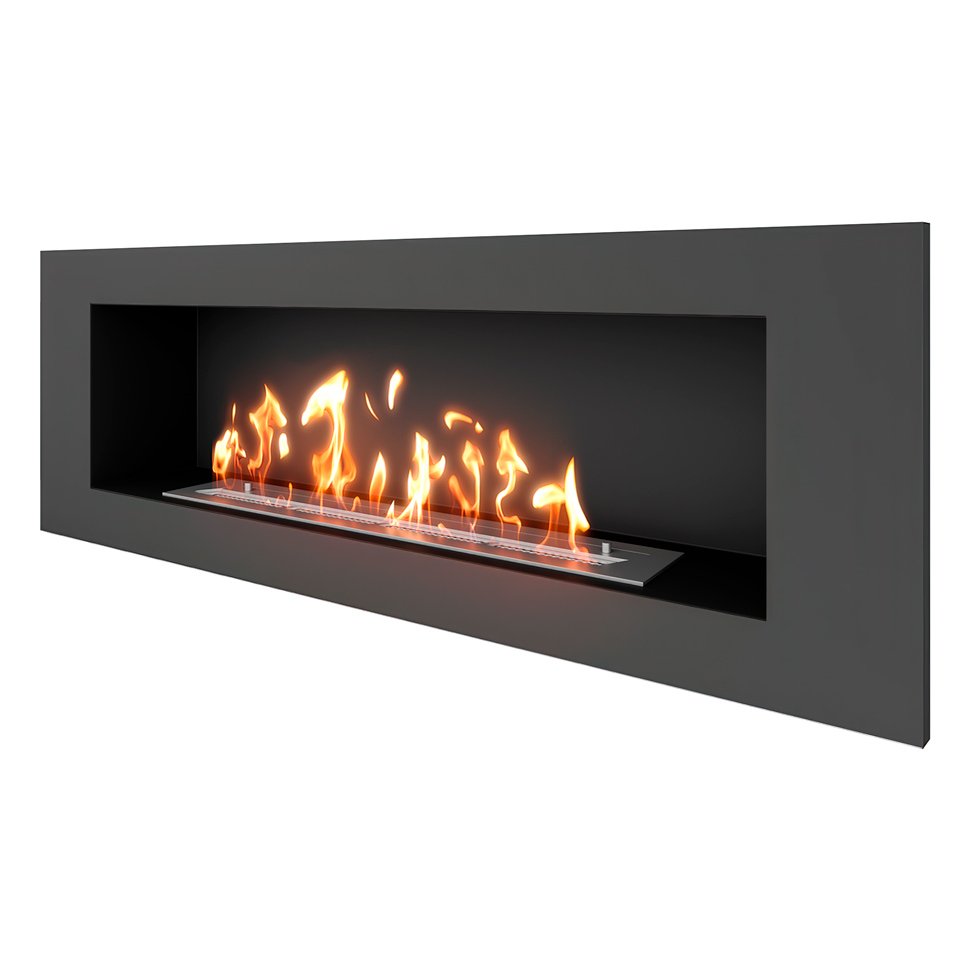 Биокамин встраиваемый SteelHeat LONG 1200 Small 