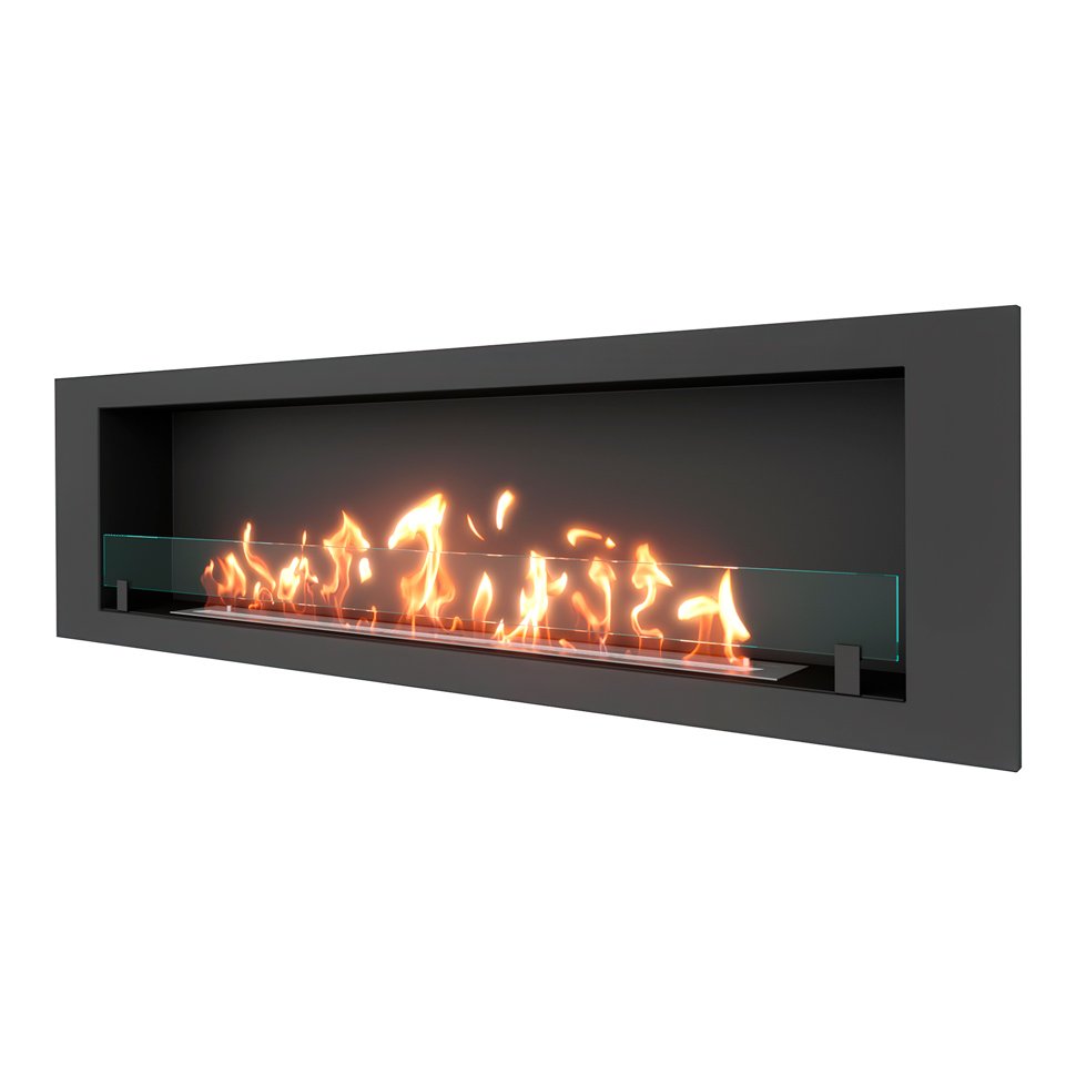 Биокамин встраиваемый SteelHeat LONG 1800 