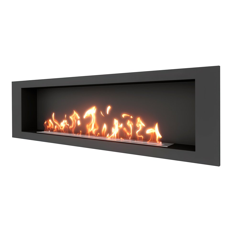 Биокамин встраиваемый SteelHeat LONG 1800 