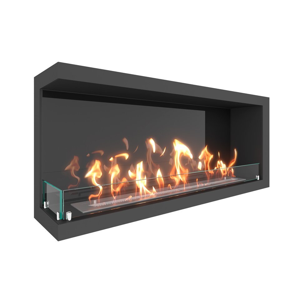 Биокамин угловой SteelHeat ONE 1200 левый 