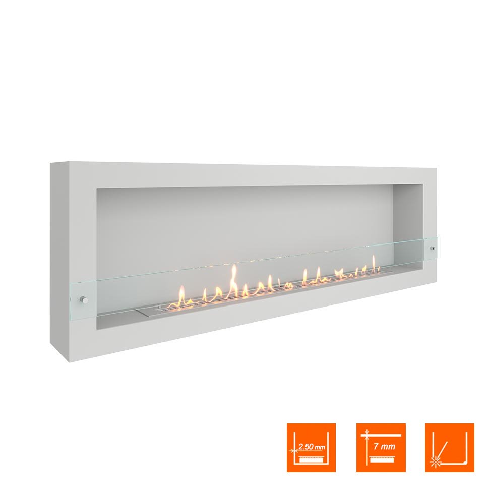 Биокамин SteelHeat WALL ONE 1700 белый