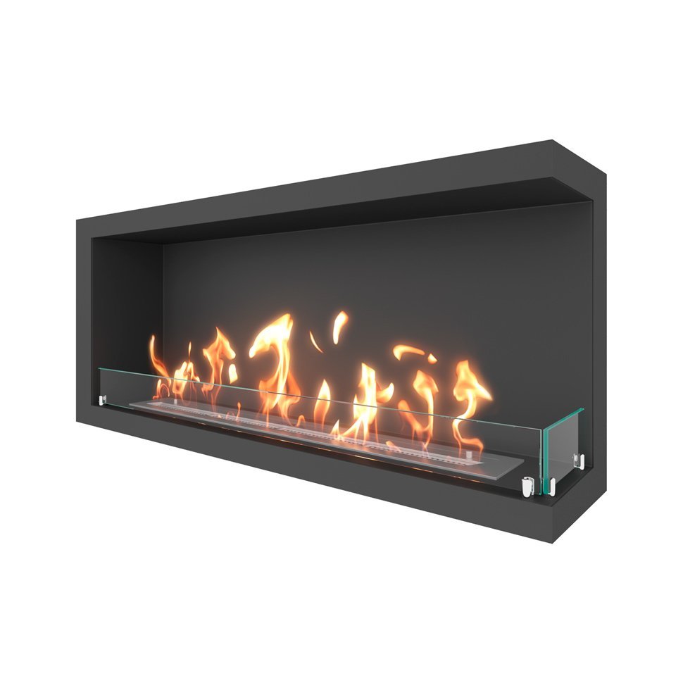 Биокамин угловой SteelHeat ONE 1200 правый 