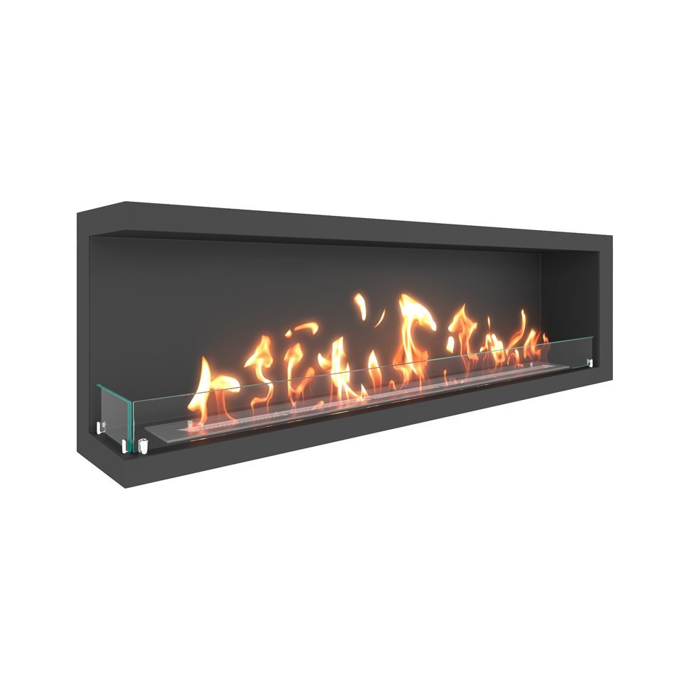 Биокамин угловой SteelHeat ONE 1500 левый 