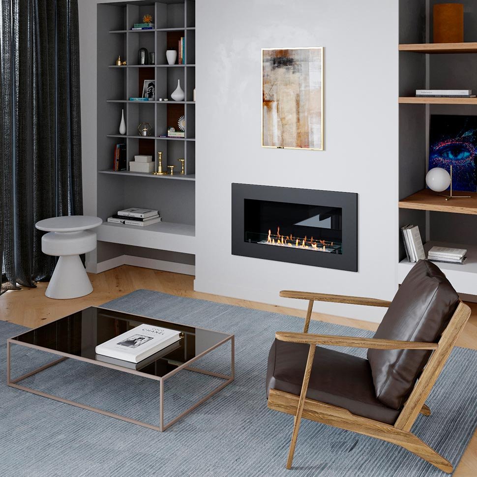 Биокамин встраиваемый SteelHeat GRAND 1200 