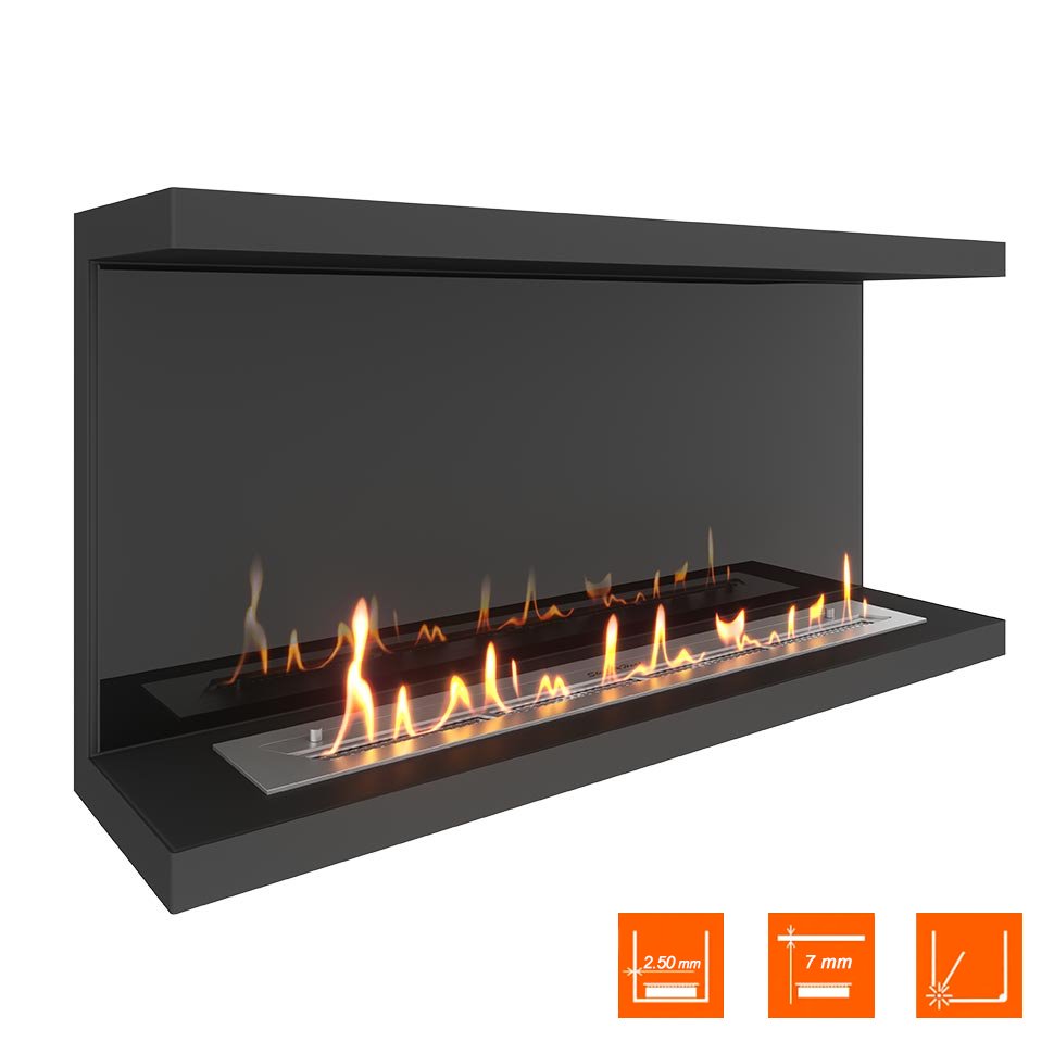 Биокамин фронтальный SteelHeat Leader 1000 