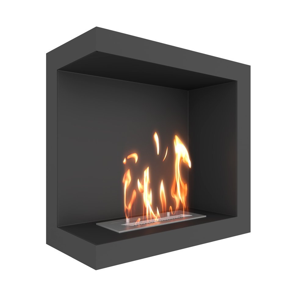 Биокамин угловой SteelHeat ONE 600 левый 