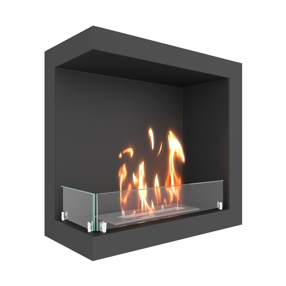 Биокамин угловой SteelHeat ONE 600 левый 