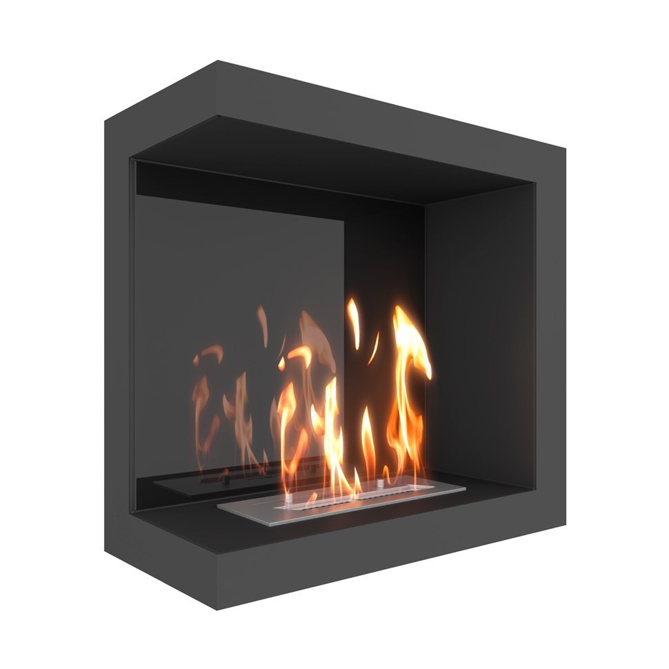 Биокамин угловой SteelHeat ONE 600 левый 