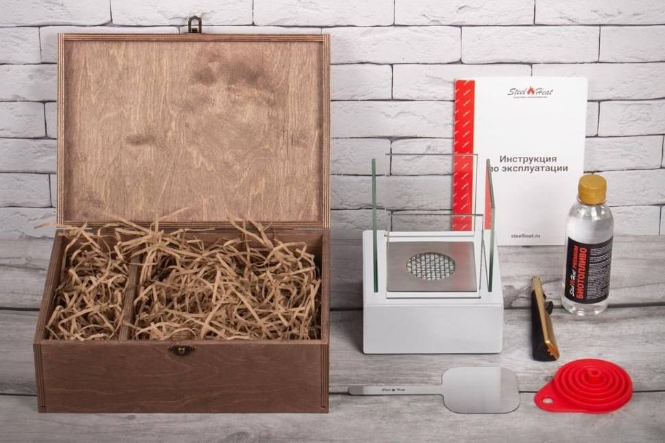 Подарочный набор SteelHeat PREMIUM BOX GLORIA белая + деревянная коробка + стартовый комплект 