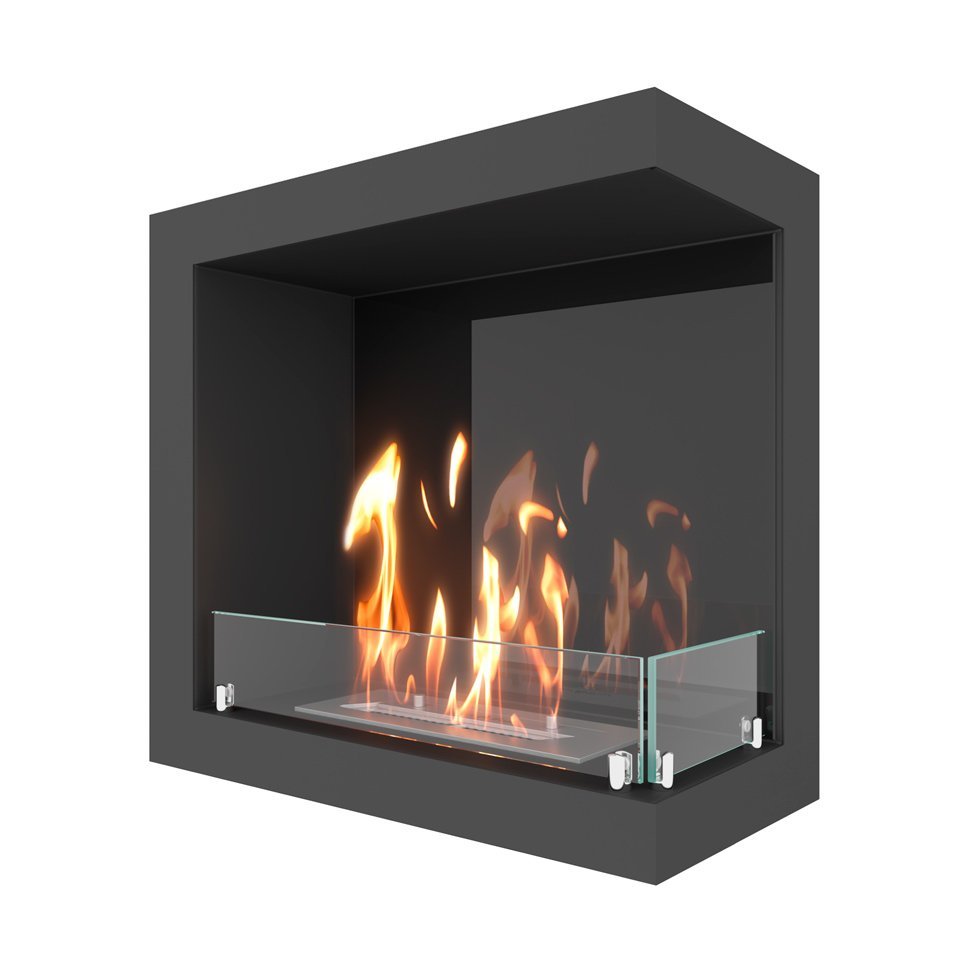 Биокамин угловой SteelHeat ONE 600 правый 