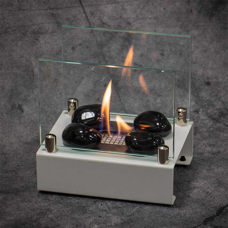 Декоративные керамические камни SteelHeat черные S 4 шт 