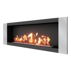 Биокамин встраиваемый SteelHeat LONG-V 1500