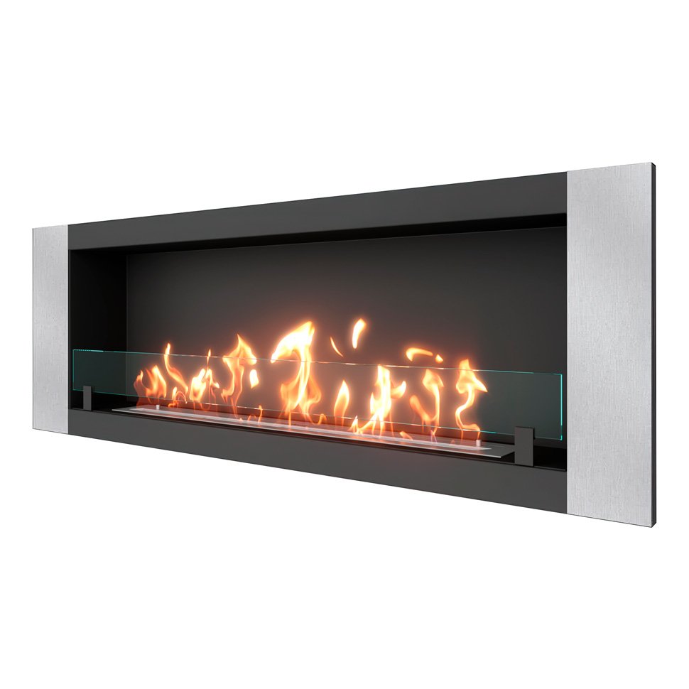 Биокамин встраиваемый SteelHeat LONG-V 1500 