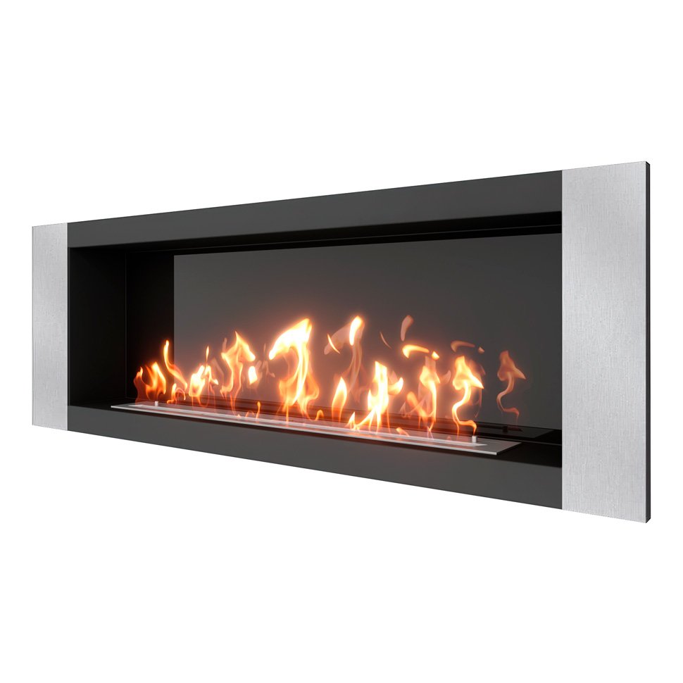 Биокамин встраиваемый SteelHeat LONG-V 1500 