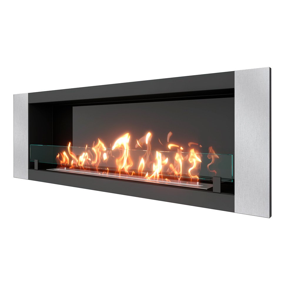 Биокамин встраиваемый SteelHeat LONG-V 1500 