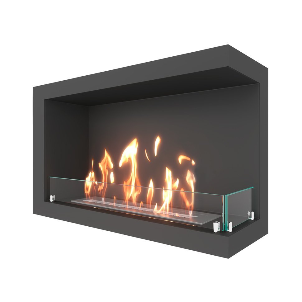 Биокамин угловой SteelHeat ONE 900 правый 