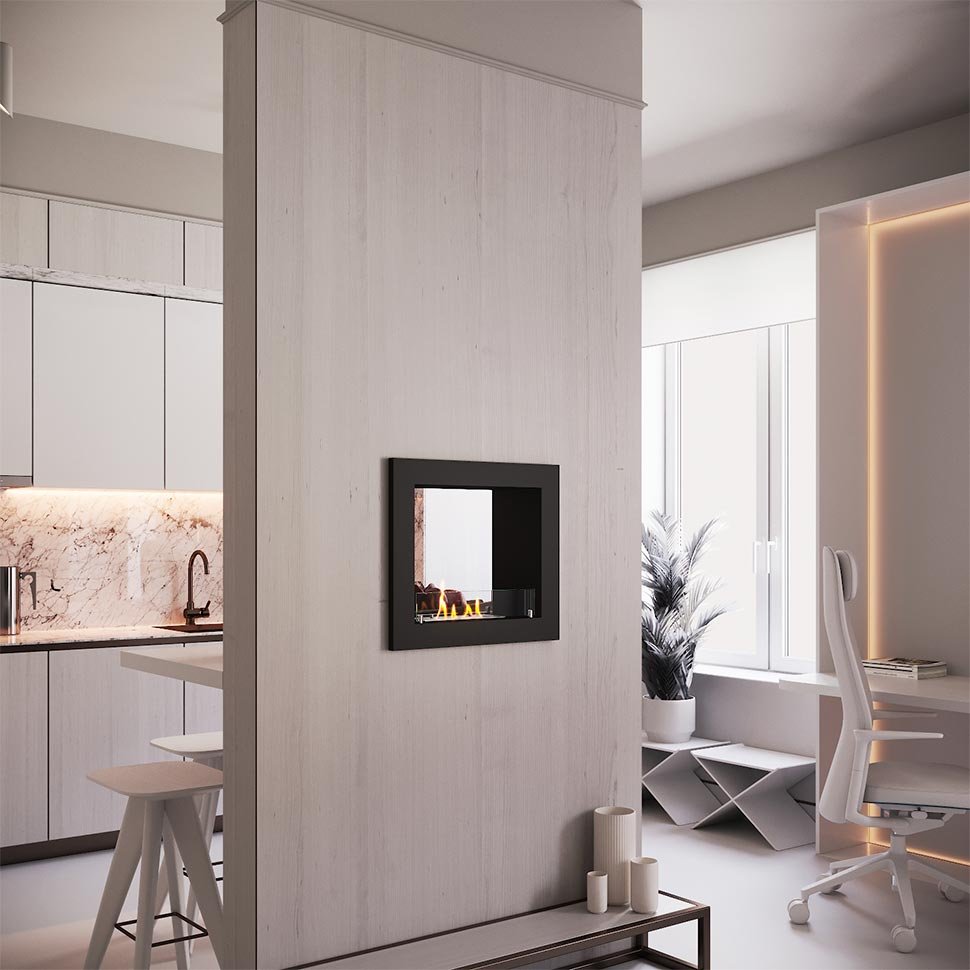 Биокамин сквозной SteelHeat ONE 600 