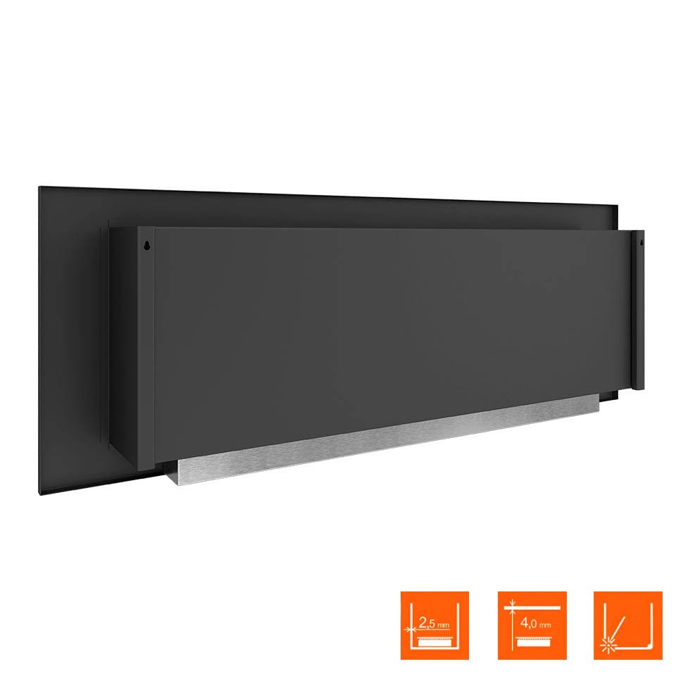 Биокамин в нишу SteelHeat LONG-V 1500 XL