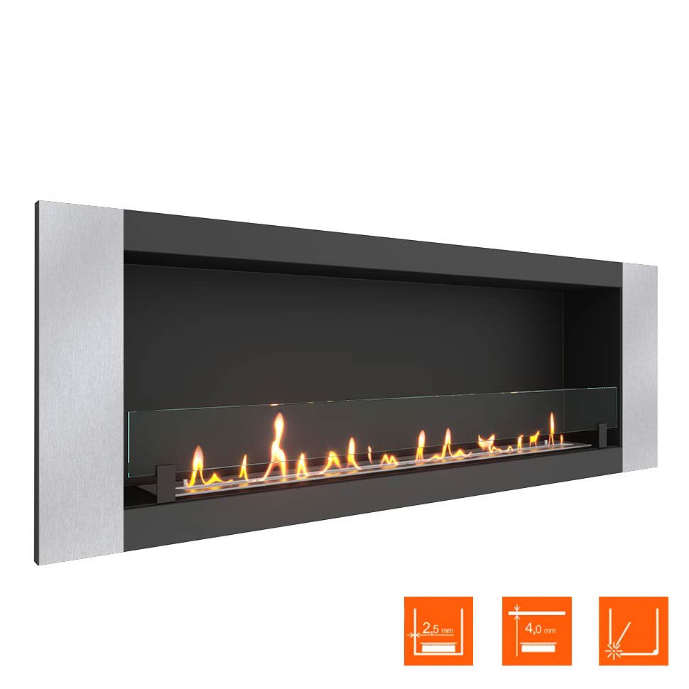 Биокамин в нишу SteelHeat LONG-V 1500 XL