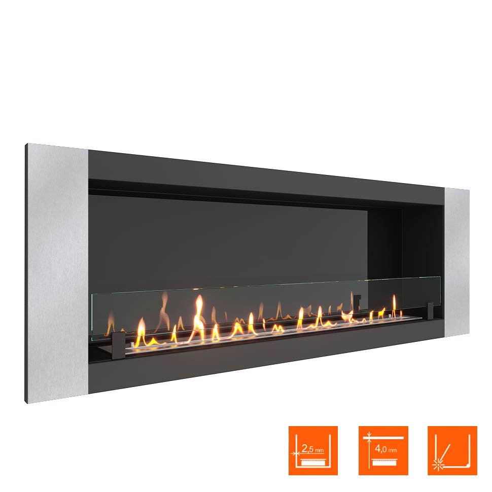 Биокамин в нишу SteelHeat LONG-V 1500 XL