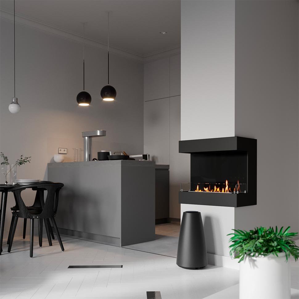 Биокамин фронтальный SteelHeat GRAND 600 