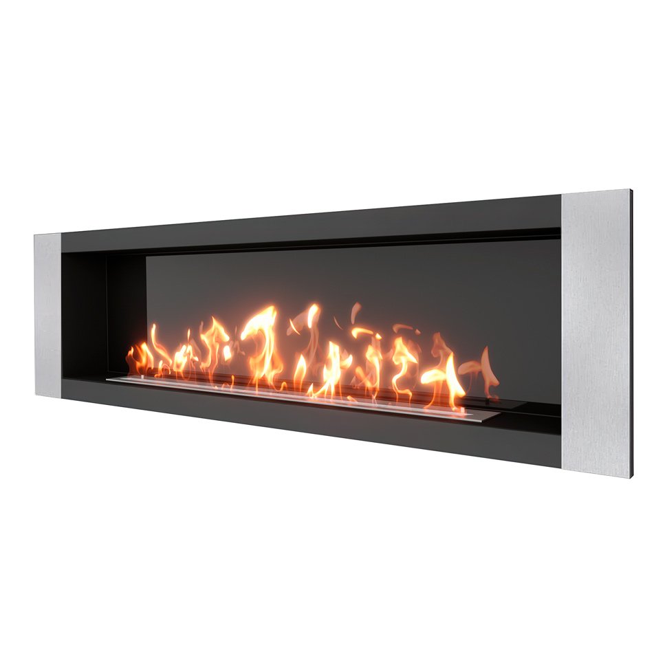 Биокамин встраиваемый SteelHeat LONG-V 1800 