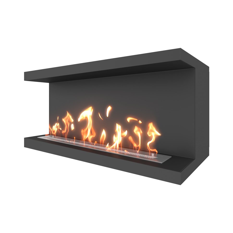 Биокамин фронтальный SteelHeat LONG 1200 